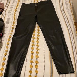 Zara leather pants